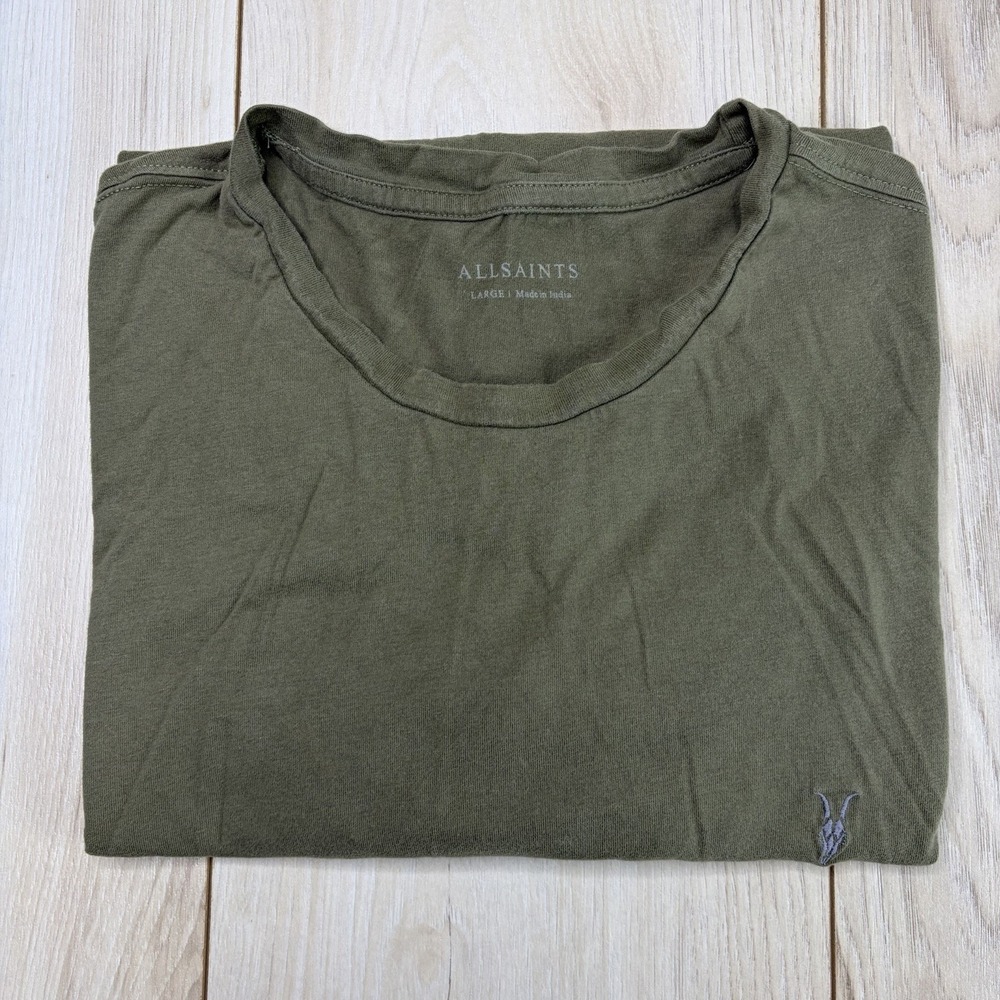 ALLSAINTS Mens Large Tonic T-Shirt Crewneck Short Sleeve Organic Cotton
